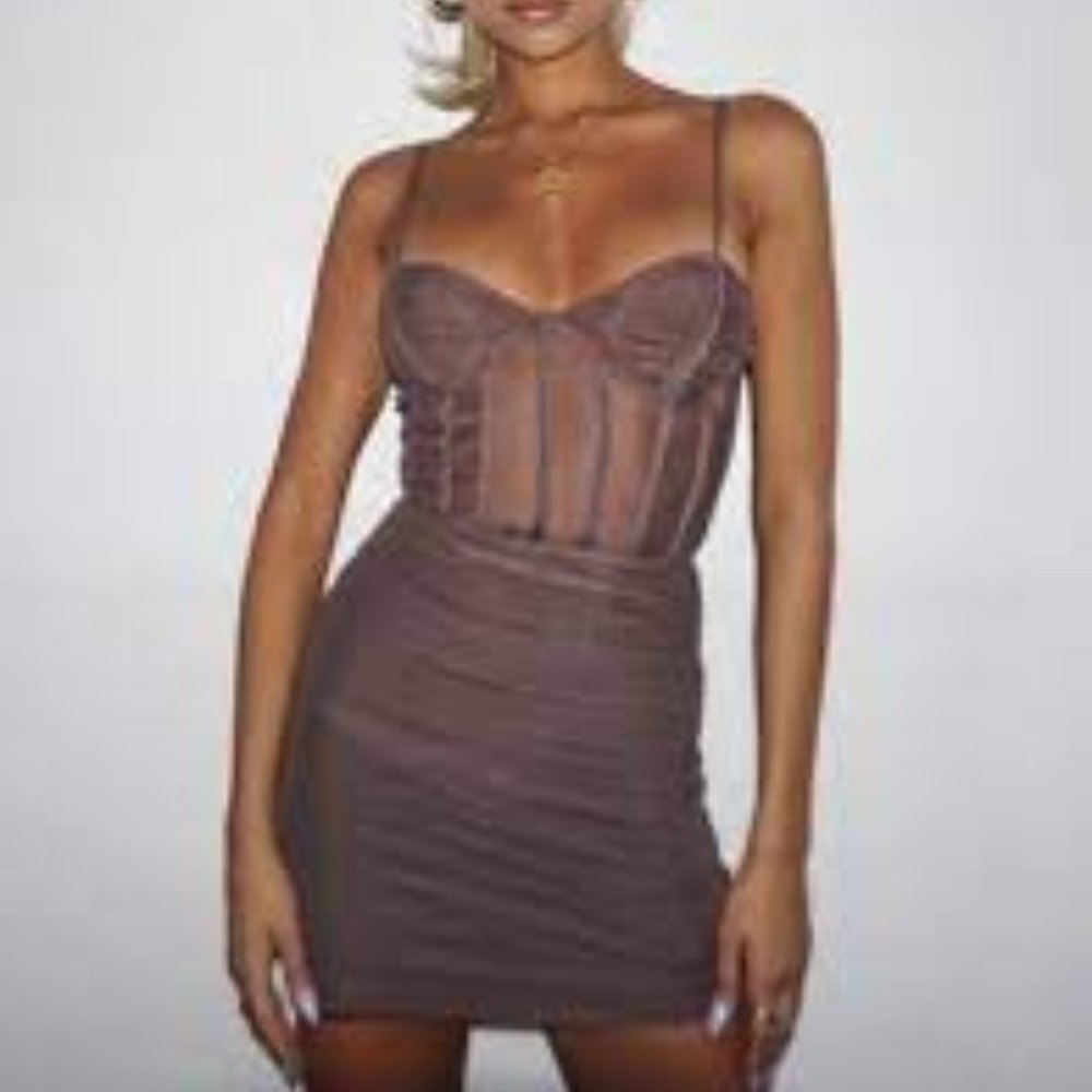 Tiger Mist Gaia Dress Chocolate Corset Size M